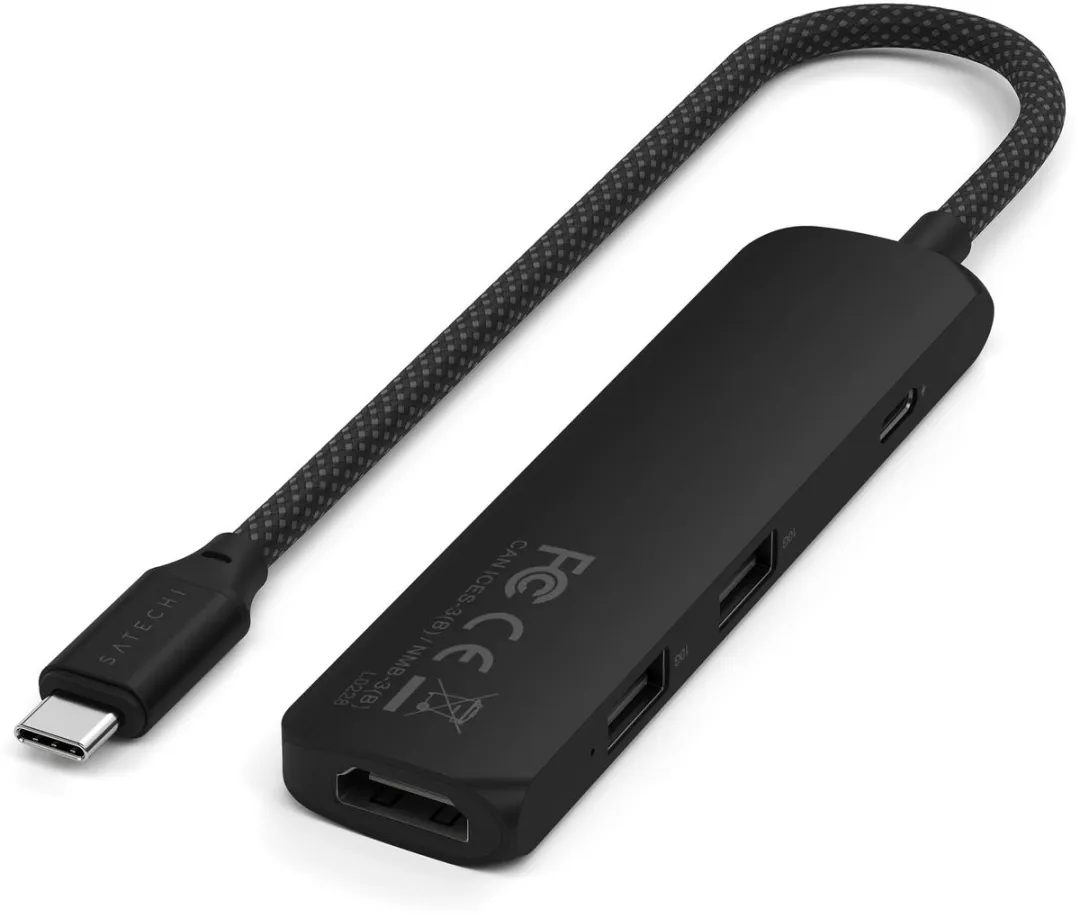 Satechi ST-P4SK USB-C Interface Hub 10Gbit - Zwart