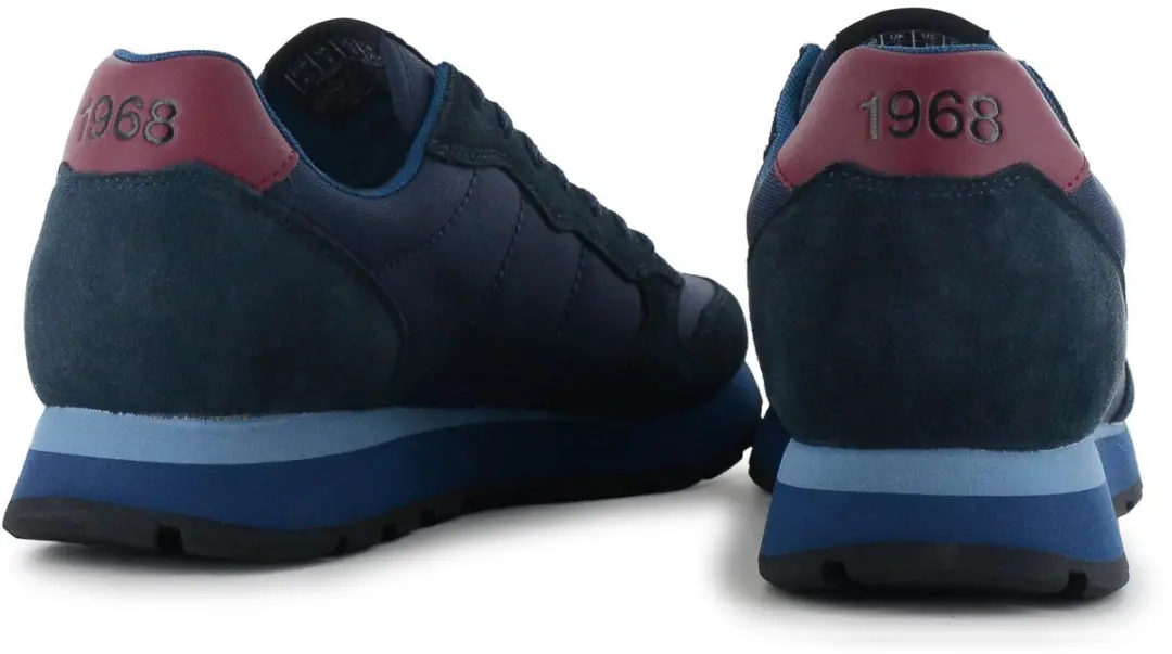SUN68 Tom Solid Heren Sneakers - Navy-Blauw - afbeelding 5 van 6