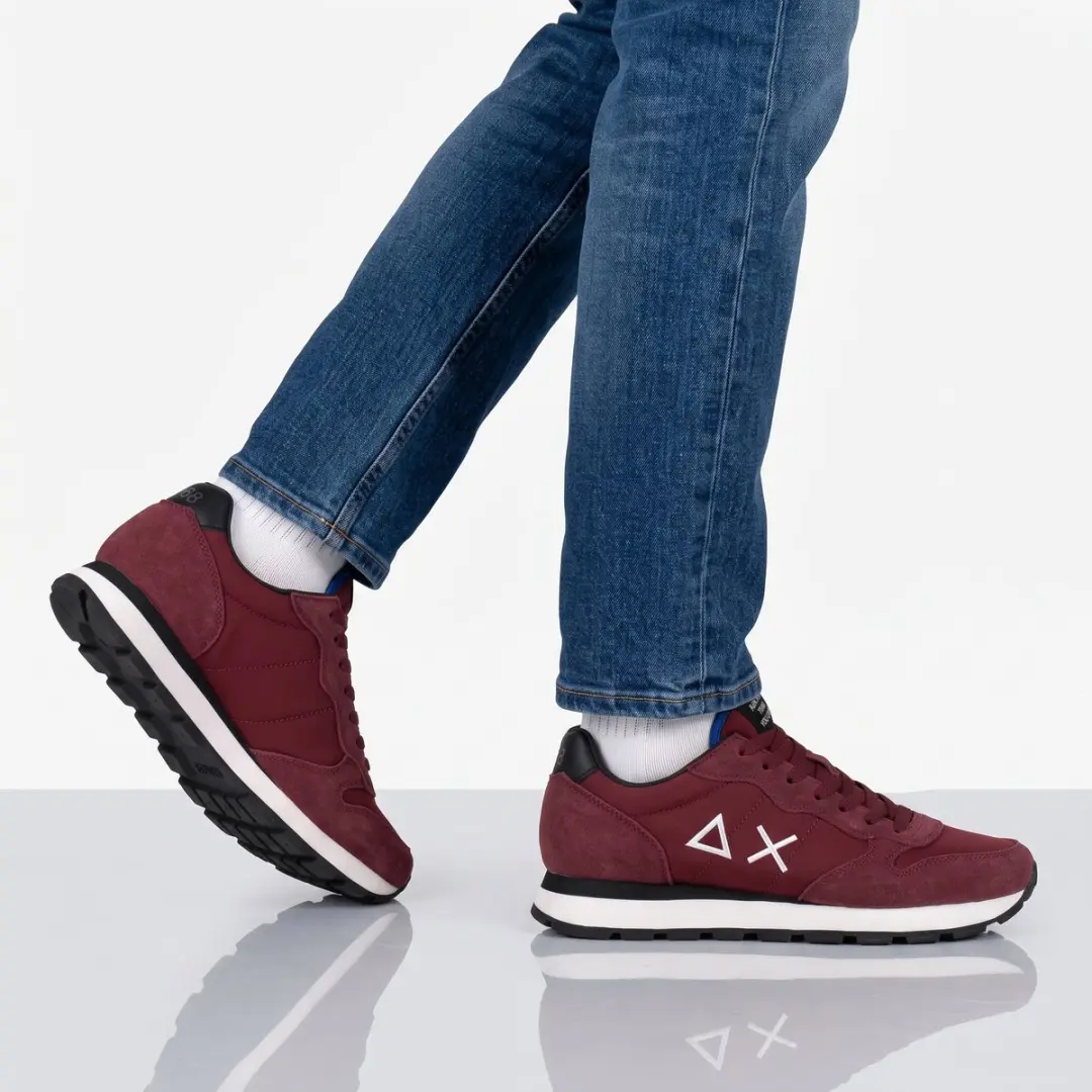 Sun68 Tom Solid Sneakers - Bordeaux - 42 - afbeelding 6 van 6