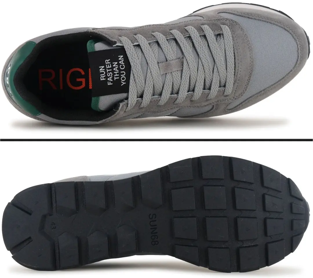SUN68 Tom Solid Heren Sneakers - Grijs - EU 41 - afbeelding 5 van 6