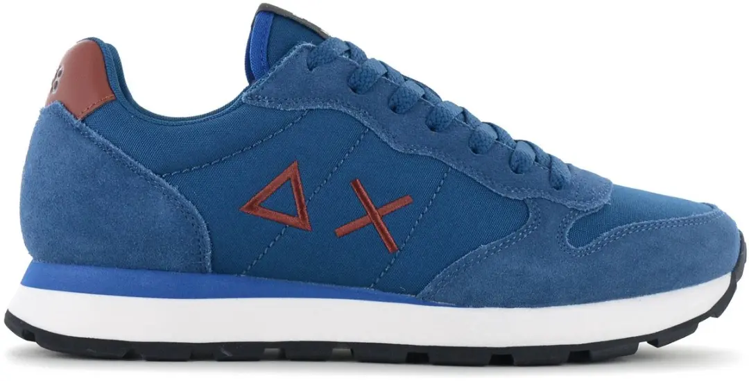SUN68 Tom Solid Heren Sneakers - Petrolio-Blauw - 43 - afbeelding 2 van 6