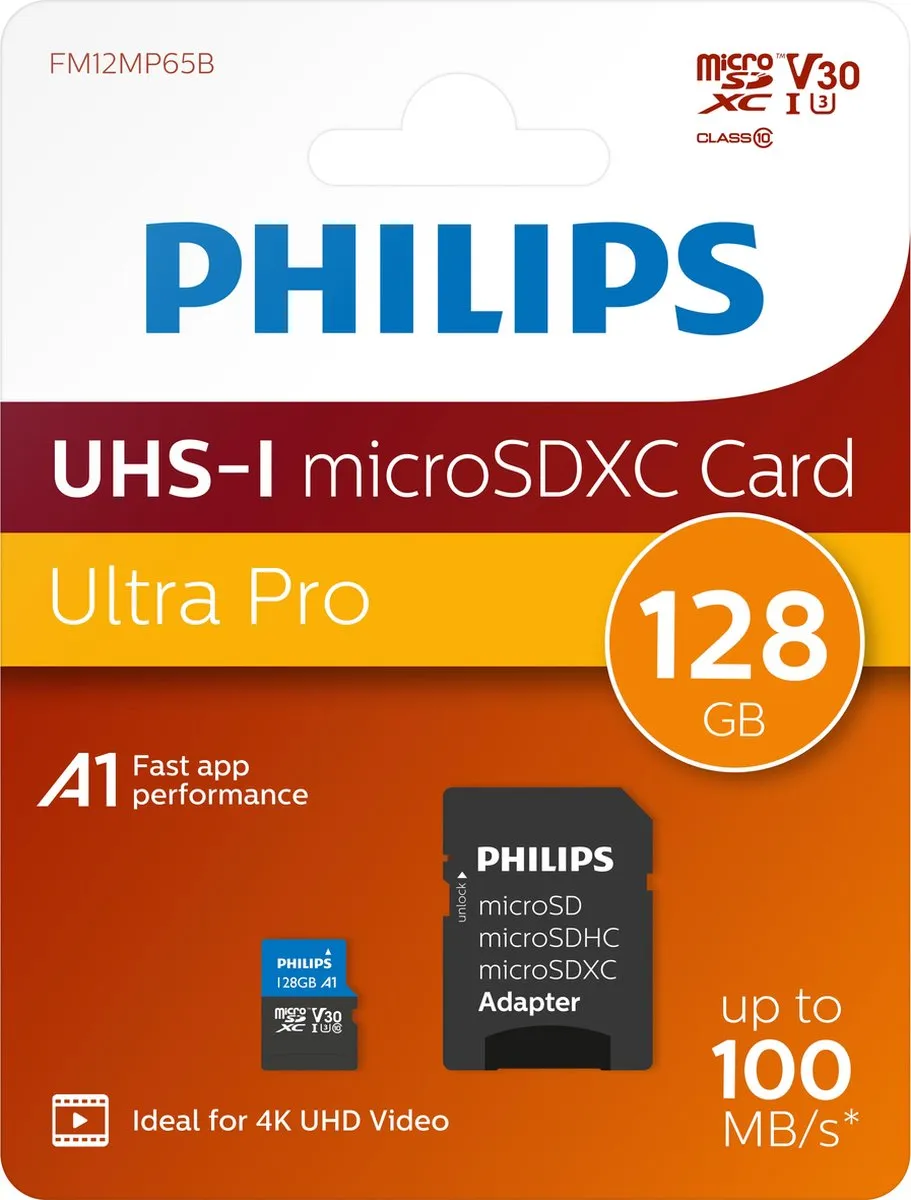Philips FM12MP65B Micro SDXC 128GB