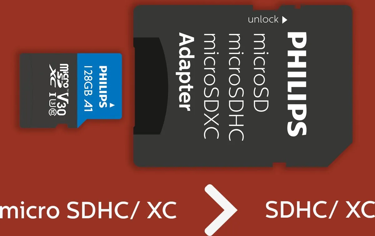 Philips FM12MP65B Micro SDXC 128GB - Class 10 UHS-I U3