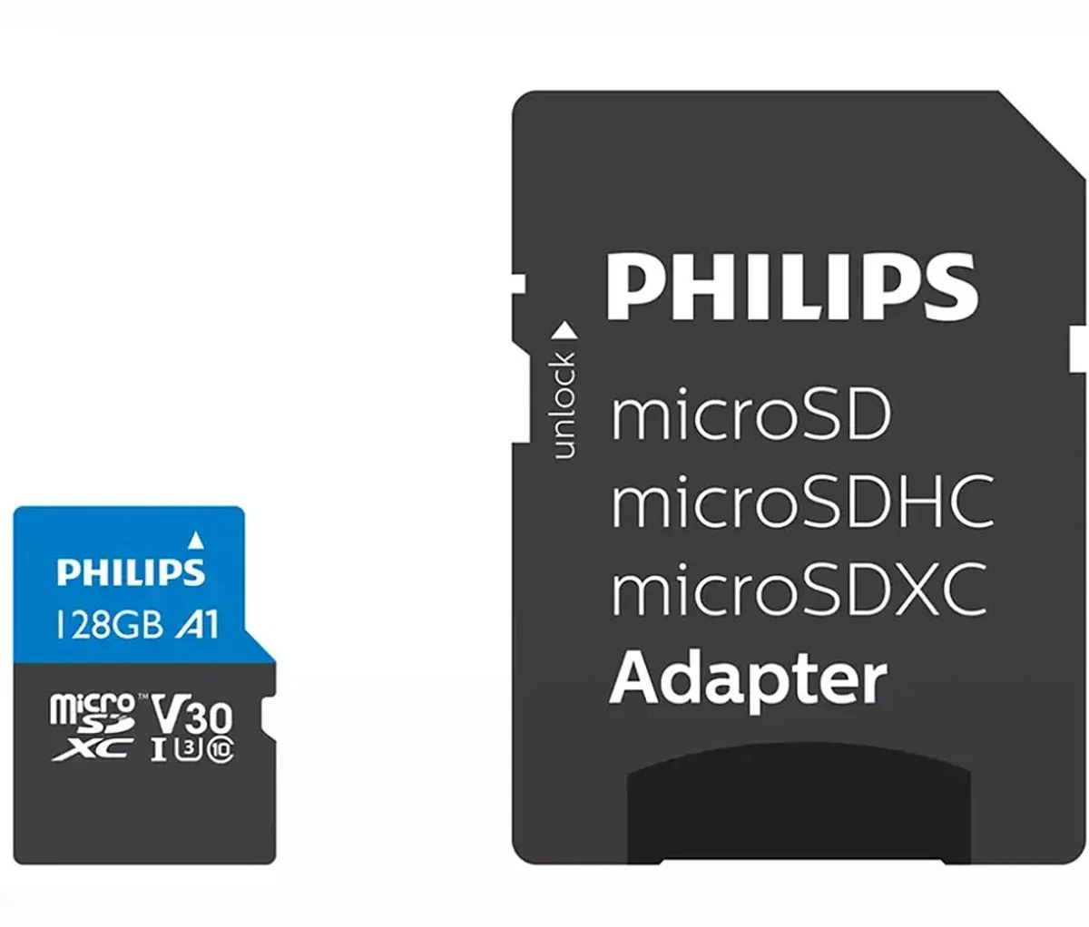 Philips FM12MP65B Micro SDXC 128GB - Class 10 UHS-I U3