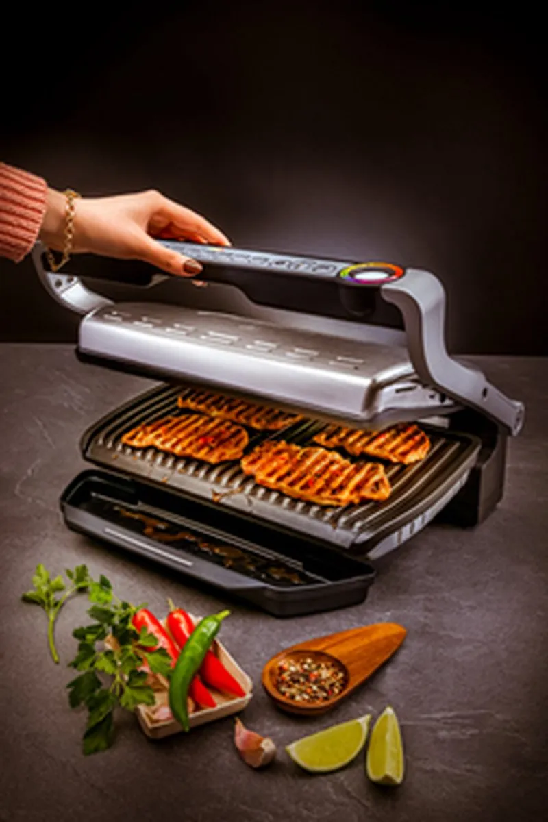 Tefal OptiGrill+ YY4398FB Contactgrill 2000W - Zwart/RVS