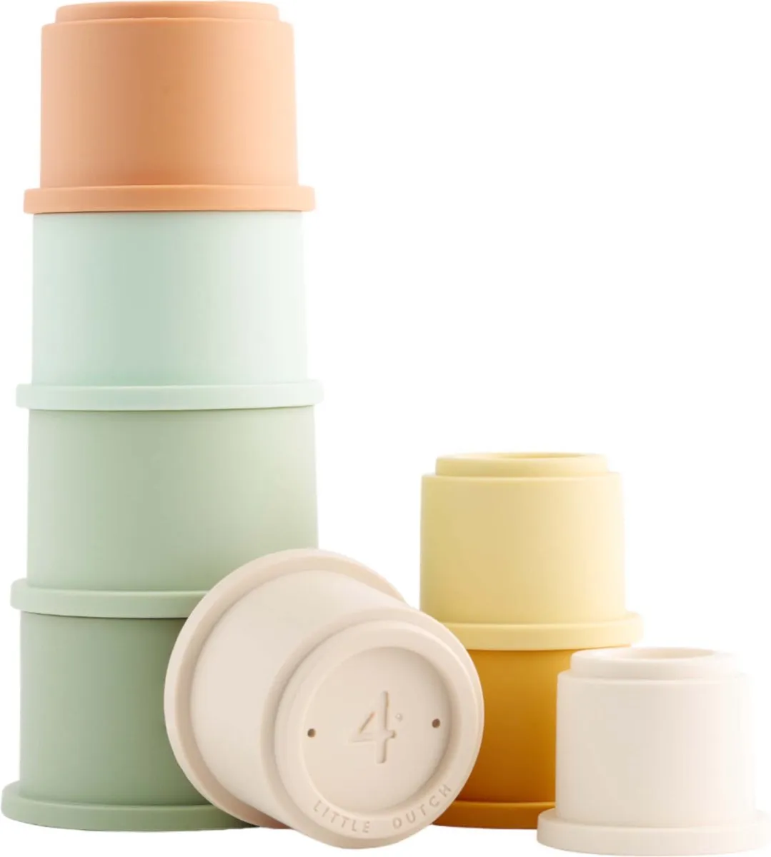 Rubo Toys Little Dutch Stapelbekers - 8 Stuks Multicolor