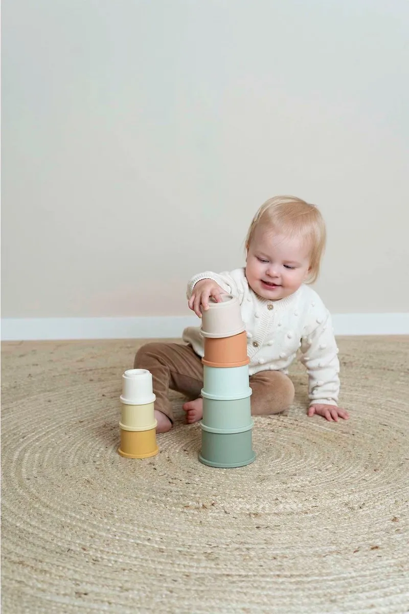 Rubo Toys Little Dutch Stapelbekers - 8 Stuks Multicolor