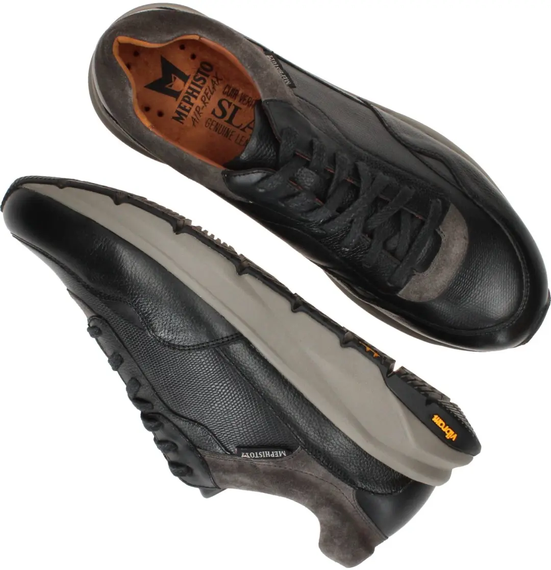 Mephisto Giani Heren Sneakers - Zwart - afbeelding 5 van 6