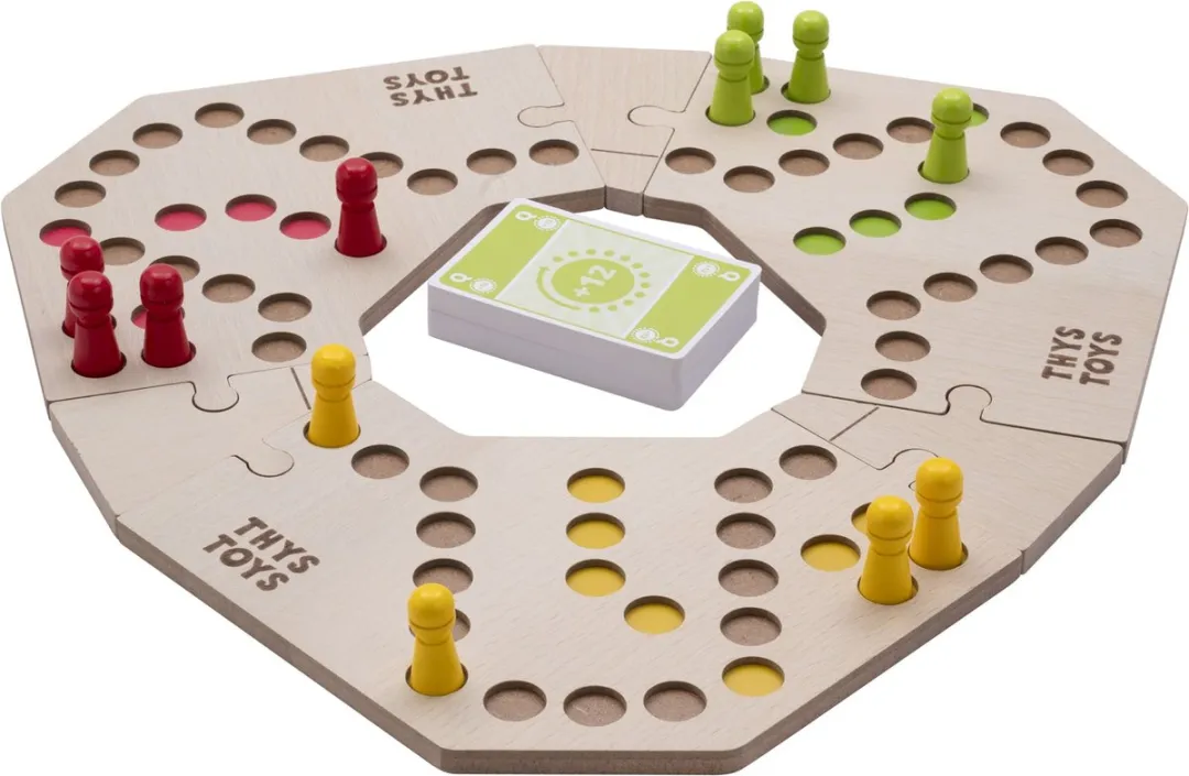 Keezen Bordspel Connect Deluxe - 3-4 Spelers - Hout - Houten Keezenspel