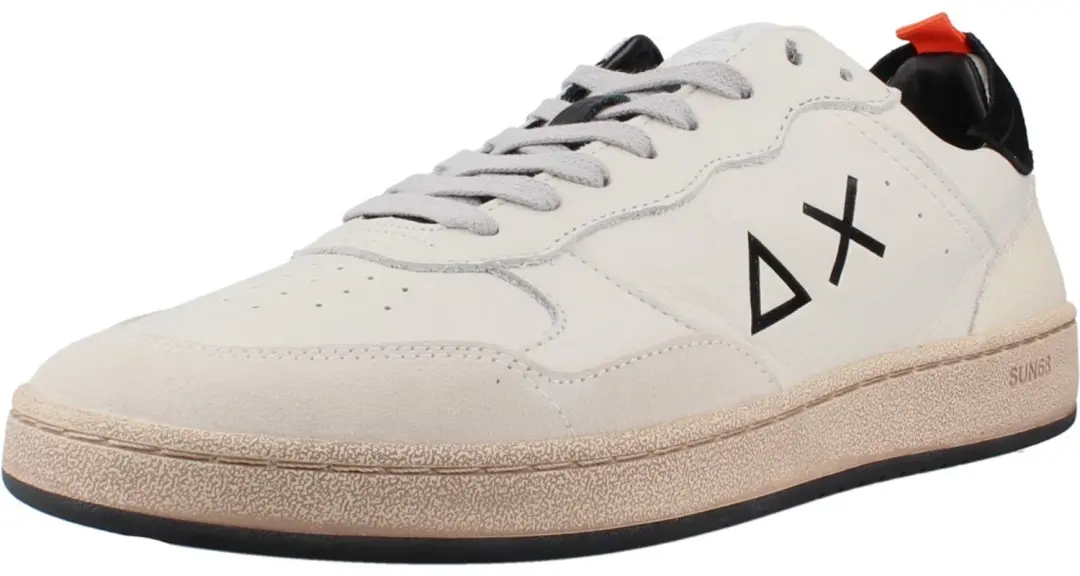 SUN68 Urban Basket Heren Sneakers - Wit - 44 - afbeelding 3 van 6