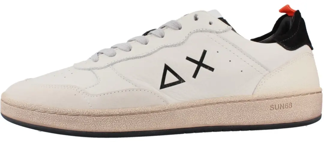 SUN68 Urban Basket Heren Sneakers - Wit - 44 - afbeelding 2 van 6