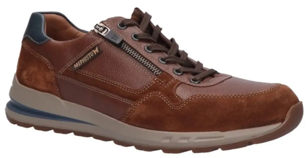 Mephisto Bradley Velsp. Sneakers - Cognac - afbeelding 4 van 6