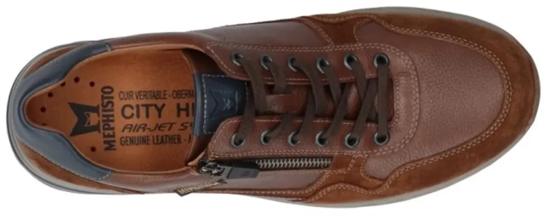 Mephisto Bradley Velsp. Sneakers - Cognac - afbeelding 5 van 6