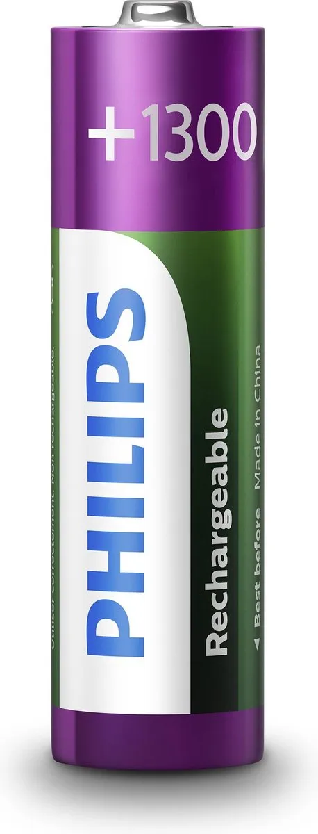 Philips AA Oplaadbare Batterijen 1300mAh
