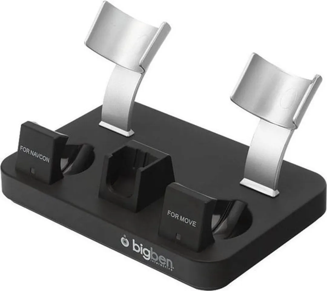 Bigben PS3 Move Triple Charger Oplaadstation - Zwart