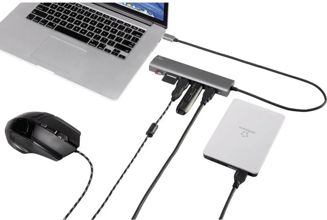 Renkforce RF-3374948 USB-hub 3 Poorten - Zilver