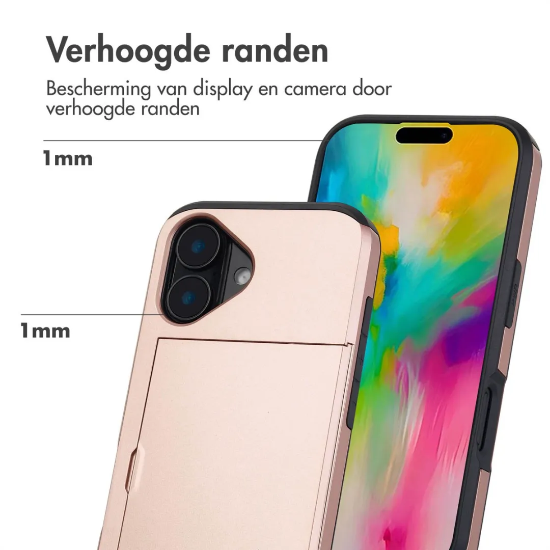 Imoshion Hoesje iPhone 16 Pasjeshouder Rosé Goud