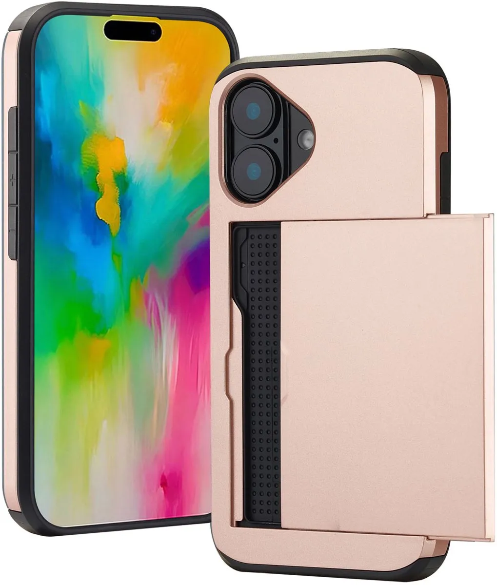 Imoshion Hoesje iPhone 16 Pasjeshouder Rosé Goud