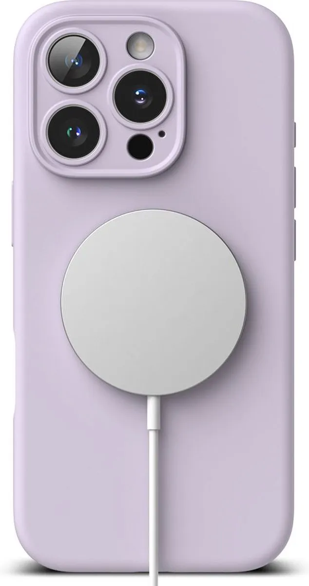 Ringke Silicone MagSafe iPhone 16 Pro Max Hoesje - Paars
