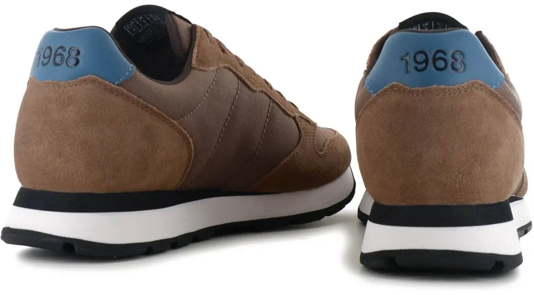 SUN68 Tom Solid Heren Sneakers - Bruin - 44 - afbeelding 5 van 6