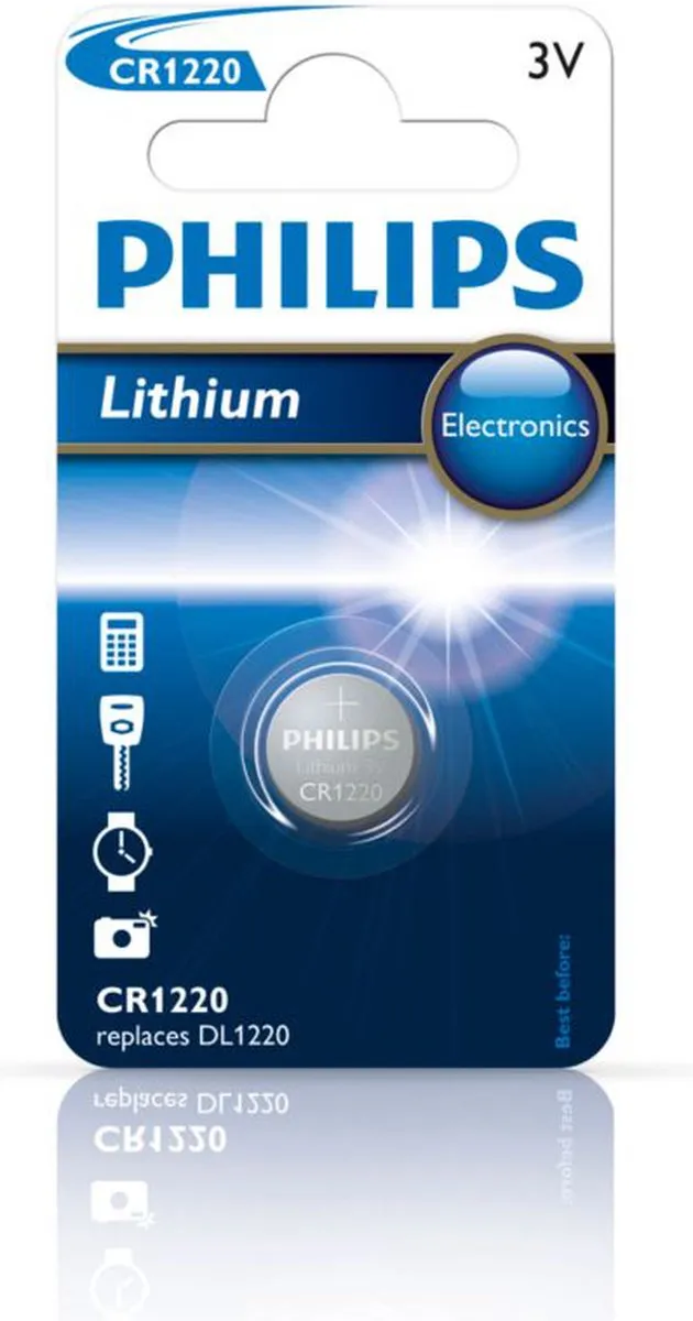 Philips CR1220/00B Knoopcel Lithium