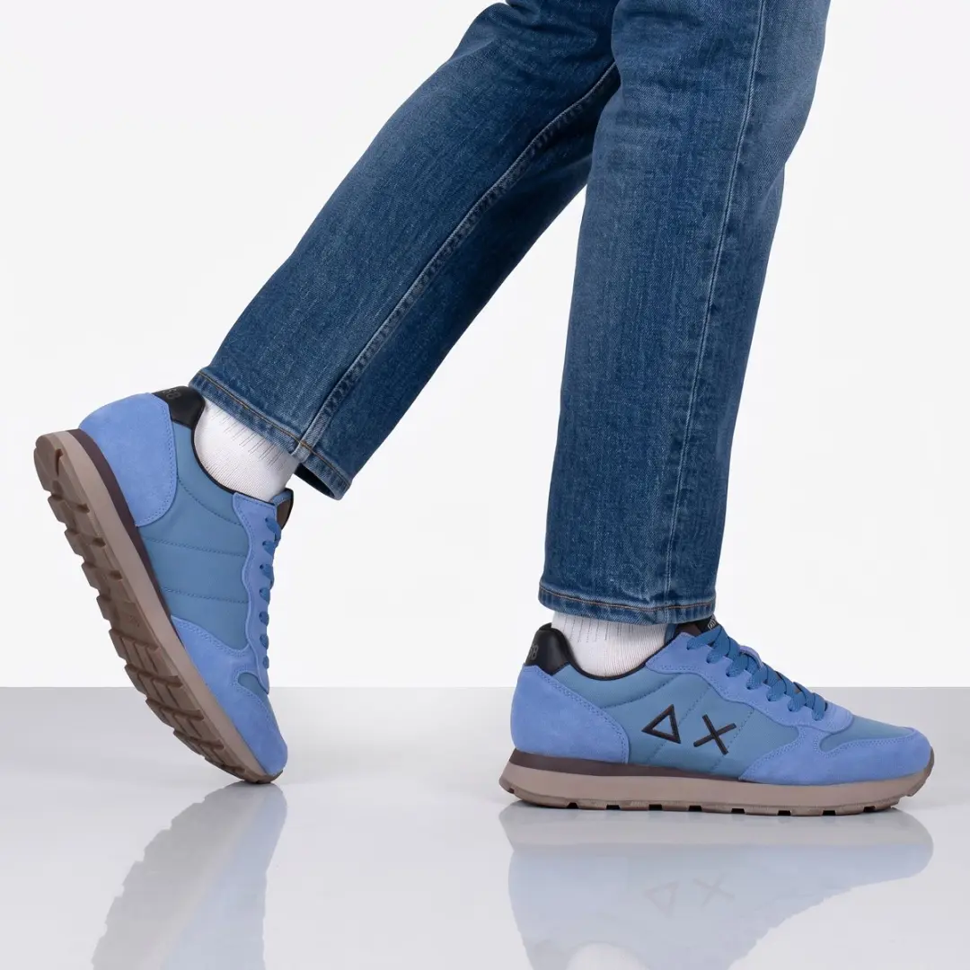 SUN68 Tom Solid Sneakers Heren - Blauw - 44 - afbeelding 4 van 6