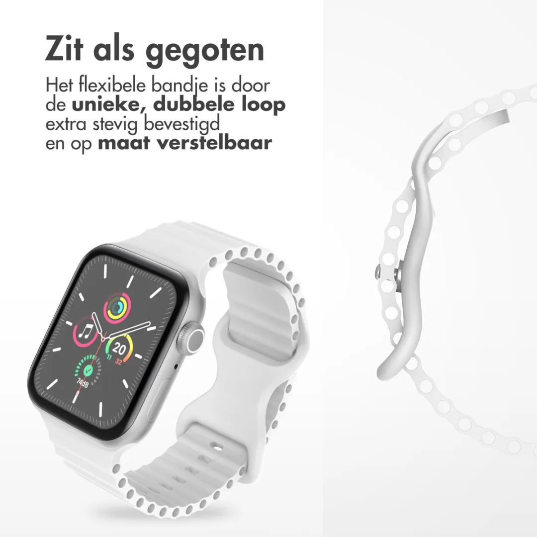 Imoshion Siliconen Bandje Apple Watch 44-49mm - Wit