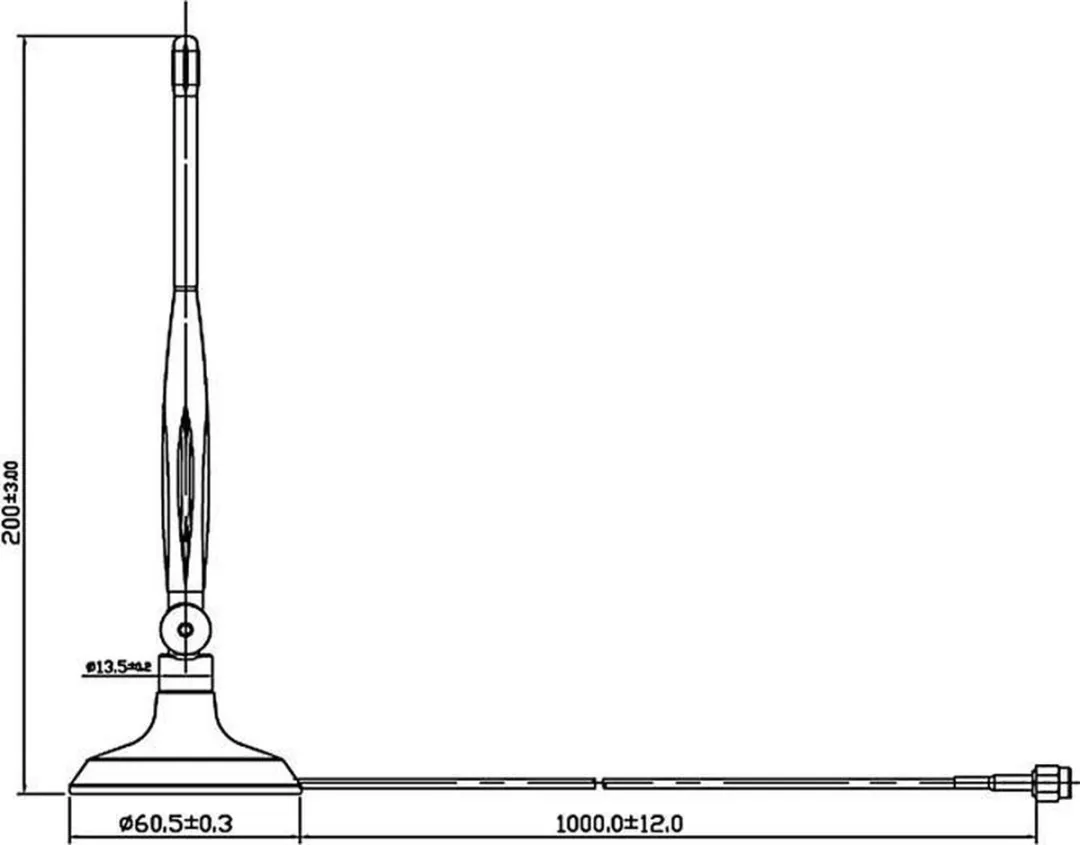 Delock 88413 WLAN Antenne 4 dBi - Zwart
