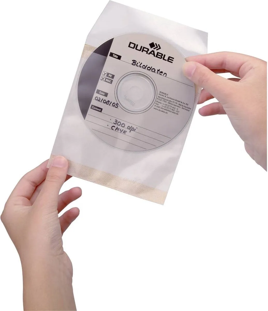 Durable CD Fix 521019 - Transparant - 10 Stuks