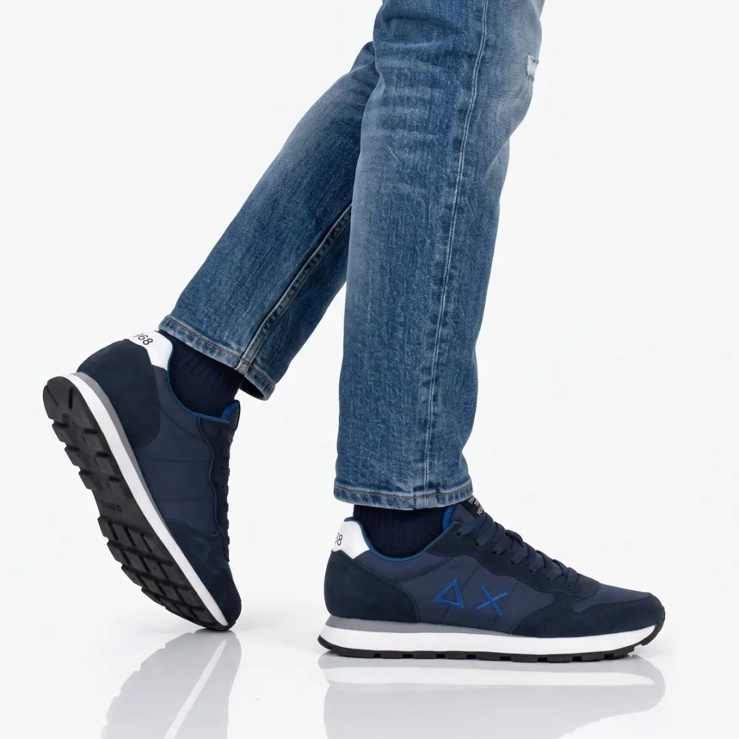 Sun68 Tom Solid Sneakers - Heren - Blauw - Maat 46 - afbeelding 6 van 6