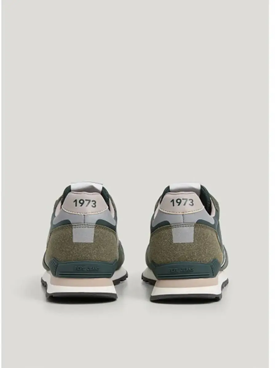 Pepe Jeans Brit League Sneakers - Groen - EU 41 - afbeelding 3 van 5