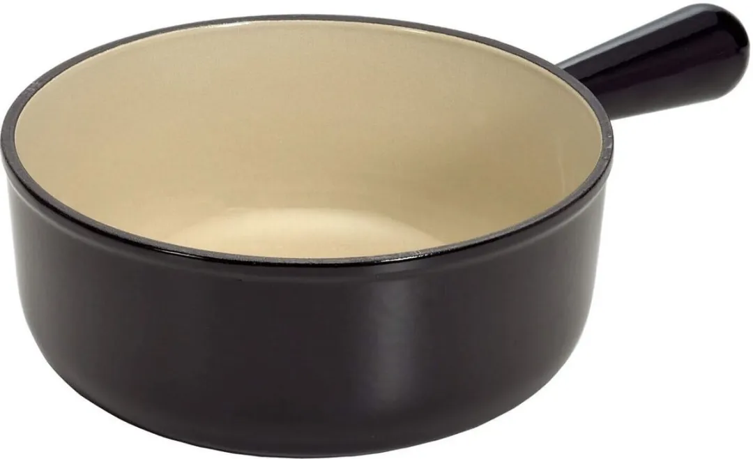 Le Creuset Fonduepan Tradition Mat Zwart - ø22cm