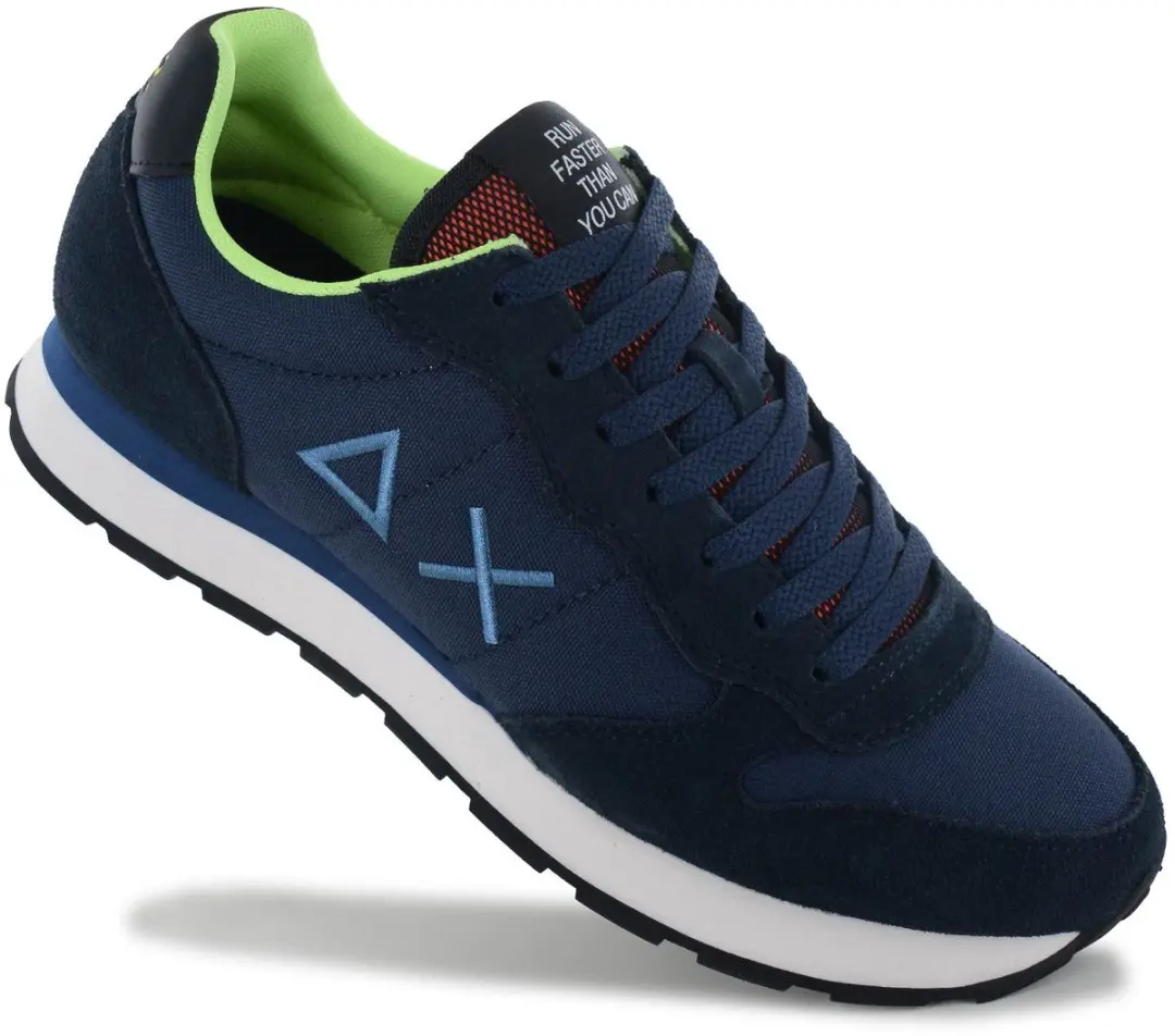 SUN68 Tom Fluo Heren Sneakers - Navy-Blauw - afbeelding 6 van 6