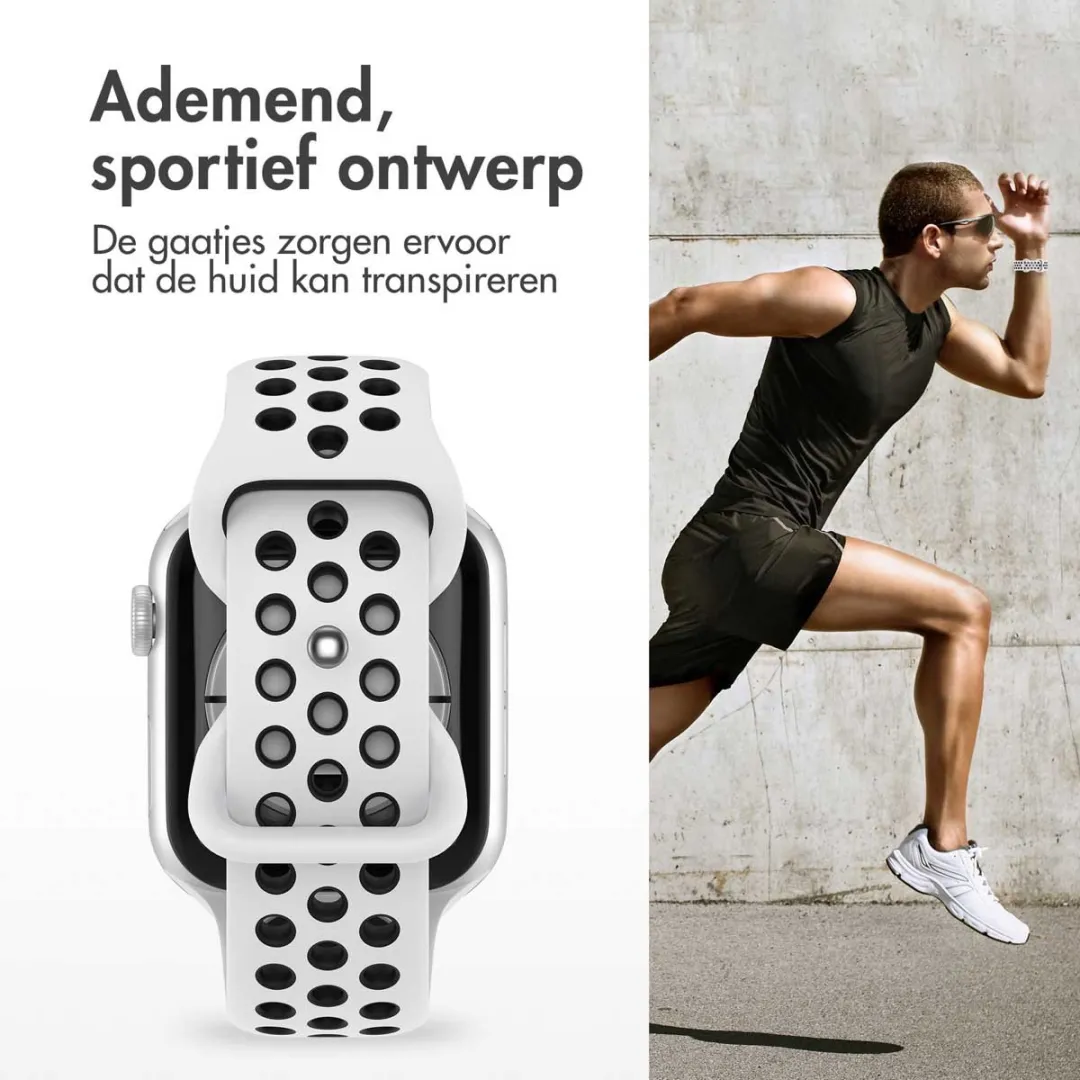 Imoshion Siliconen Sportband Apple Watch 38-42mm - Wit