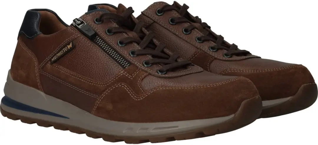 Mephisto Bradley Velsport Sneakers - Heren - Bruin - afbeelding 4 van 6
