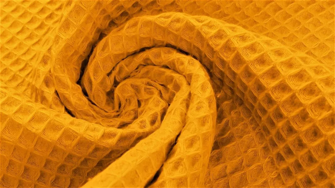 BINK Bedding Katoen Wafel Okergeel