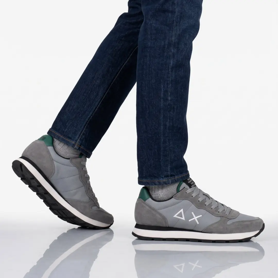 SUN68 Tom Solid Heren Sneakers - Grijs - afbeelding 2 van 6