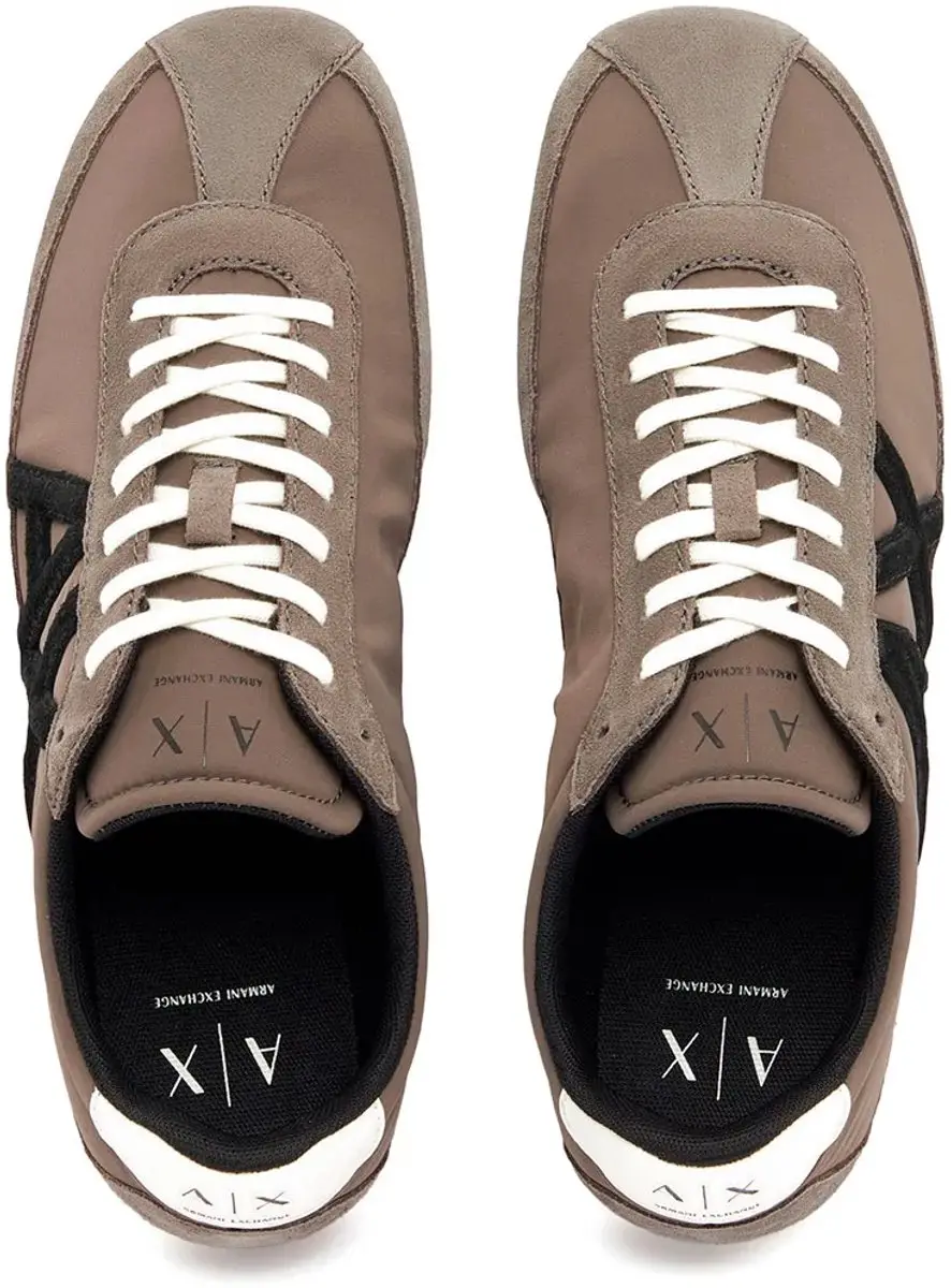 Armani Exchange Retro Schoenen - Bruin/Zwart - afbeelding 3 van 4