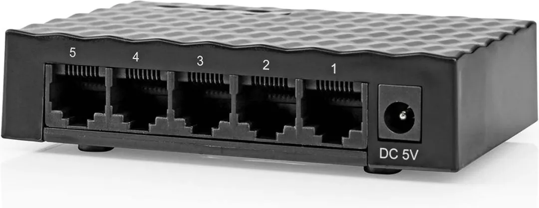 Nedis NSWH5P110BK 5-Poorts Netwerkswitch - Zwart