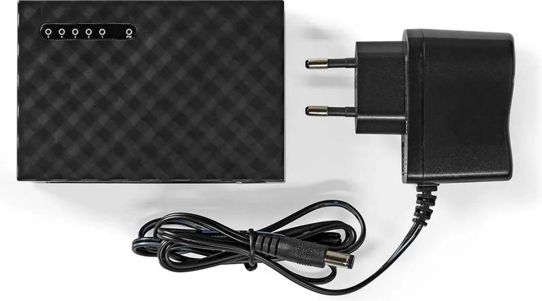 Nedis NSWH5P110BK 5-Poorts Netwerkswitch - Zwart