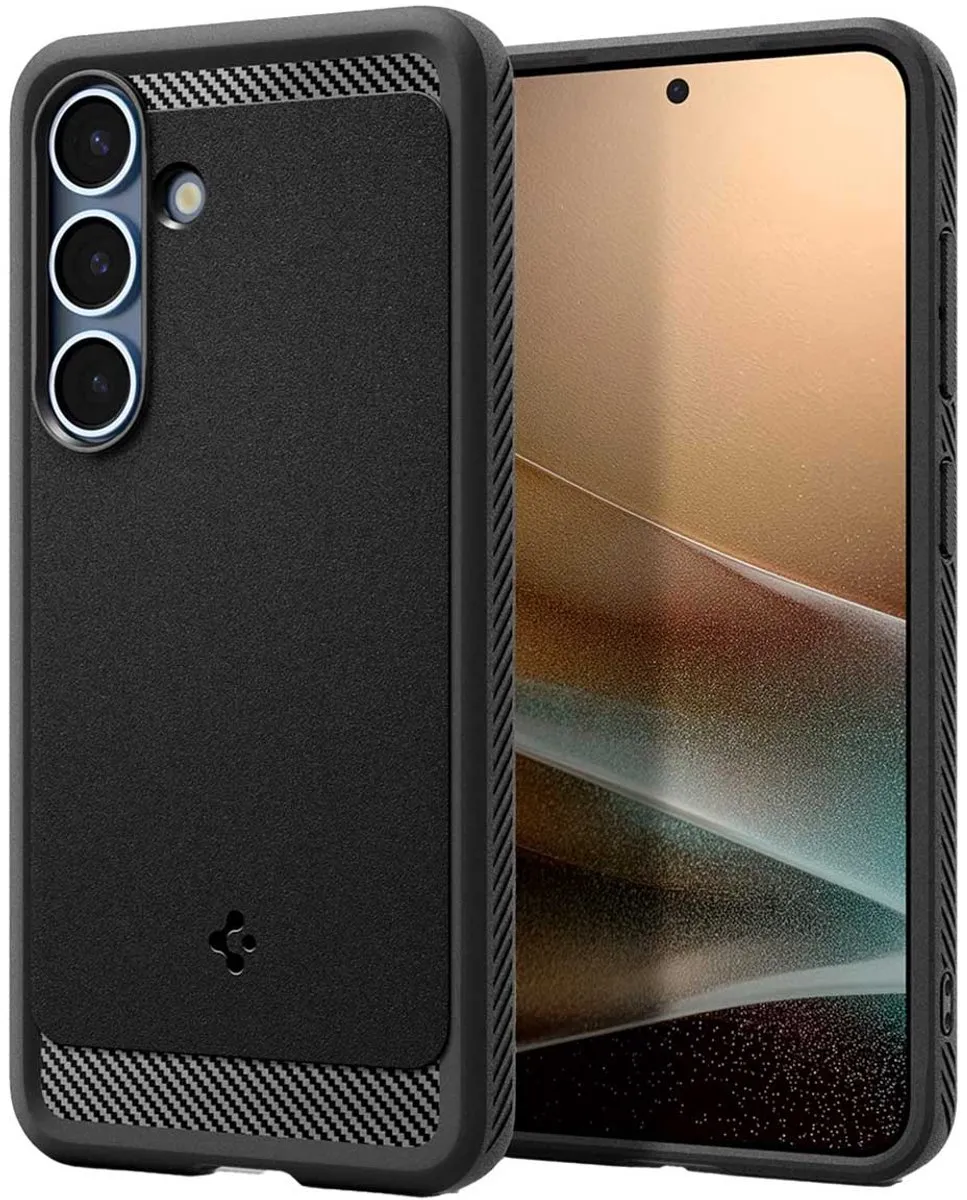 Spigen Rugged Armor ACS08977 Hoesje - Samsung Galaxy S25 Plus - Zwart