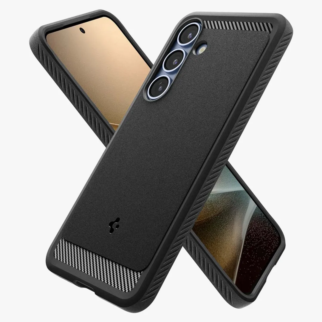 Spigen Rugged Armor ACS08977 Hoesje - Samsung Galaxy S25 Plus - Zwart