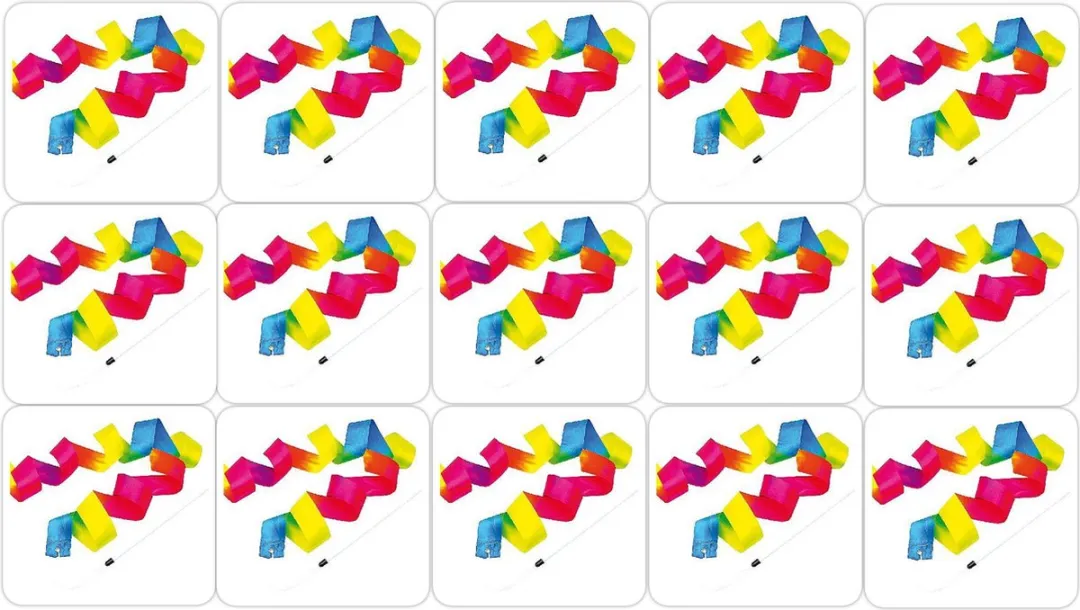 Regenbooglint set van 15