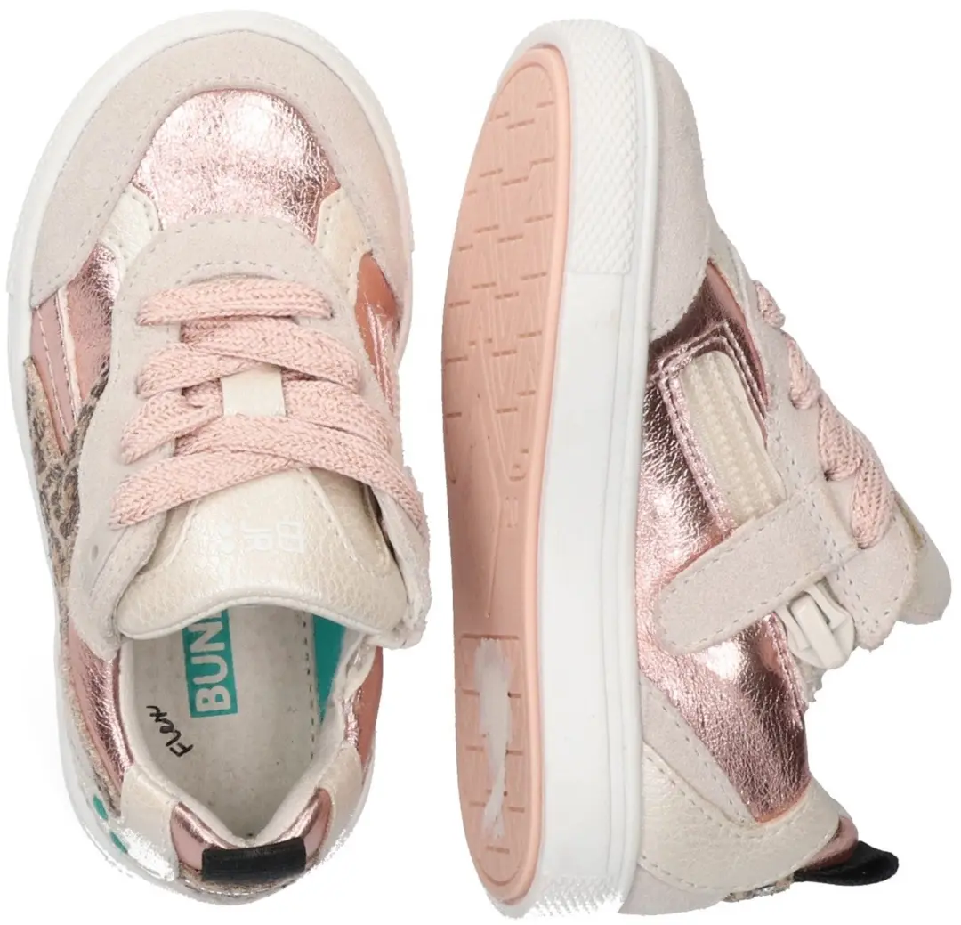 BunniesJR Lio Louw Lage Sneakers Meisjes - Grijs - afbeelding 5 van 6