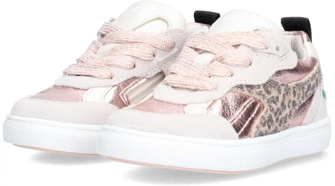 BunniesJR Lio Louw Lage Sneakers Meisjes - Grijs - afbeelding 2 van 6