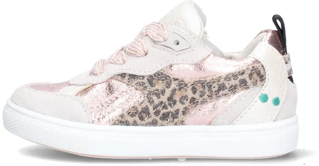 BunniesJR Lio Louw Lage Sneakers Meisjes - Grijs - afbeelding 4 van 6