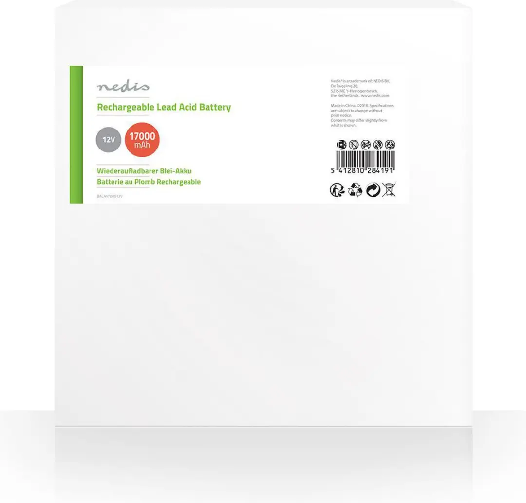 Nedis BALA1700012V Oplaadbare Loodaccu 12V 17000mAh - afbeelding 4 van 6