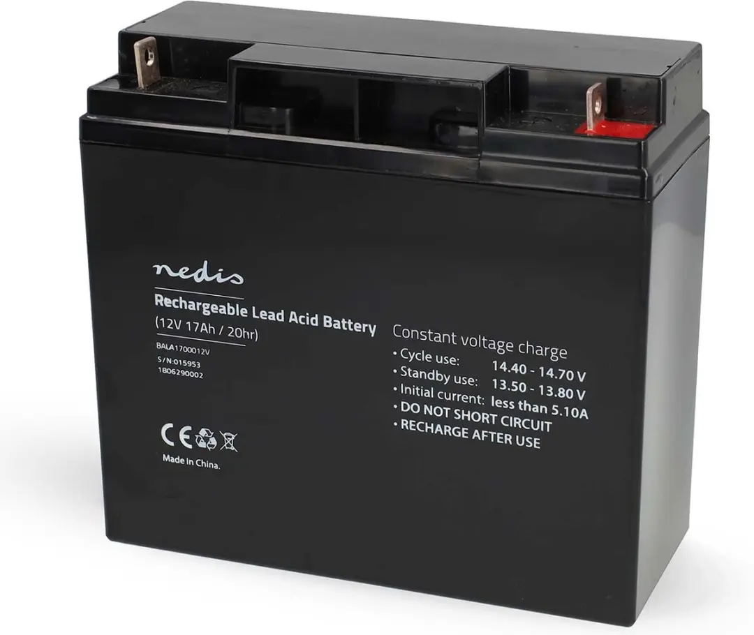 Nedis BALA1700012V Oplaadbare Loodaccu 12V 17000mAh - afbeelding 5 van 6