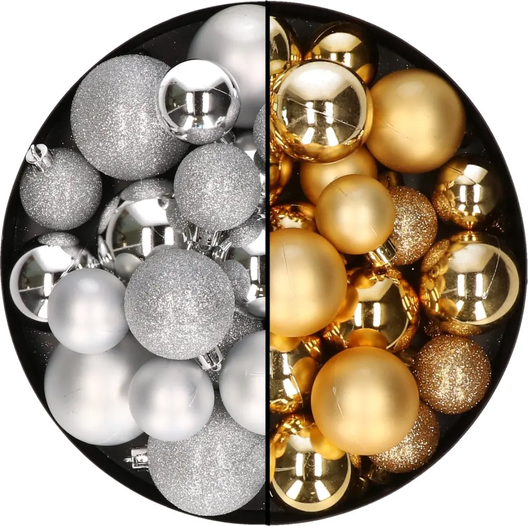 Decoris kerstballen 60x st