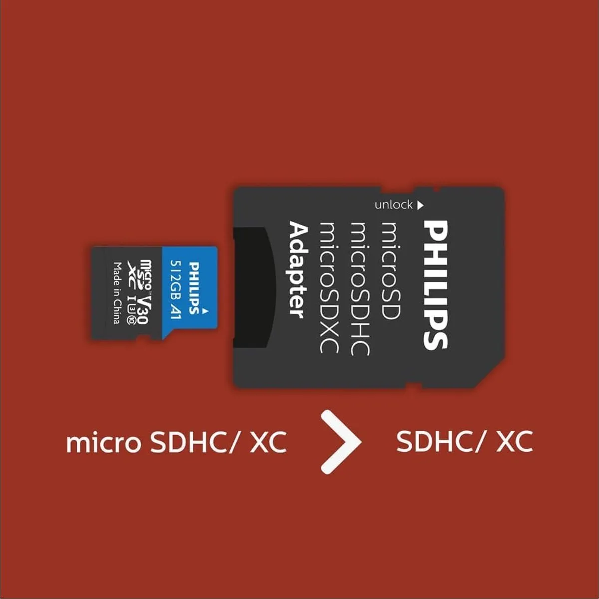 Philips FM51MP65B microSDXC 512GB - Class 10 UHS-I U3